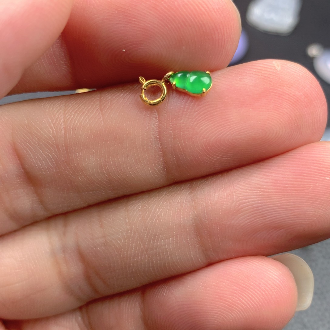 【闪购商品】翡翠18K金镶嵌颈饰翡翠