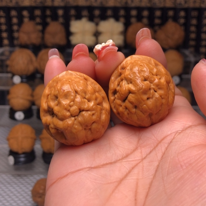 橄榄核吊坠10脑纹蛙