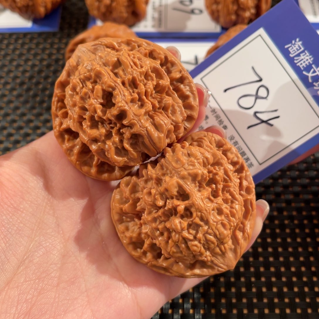 文玩核桃把件784号48尺官帽