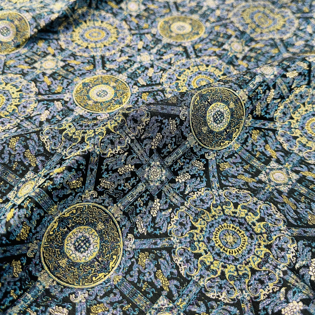 上久楷宋锦黑色螺甸八达运布料名家宋锦手作做包包发夹葫芦面料