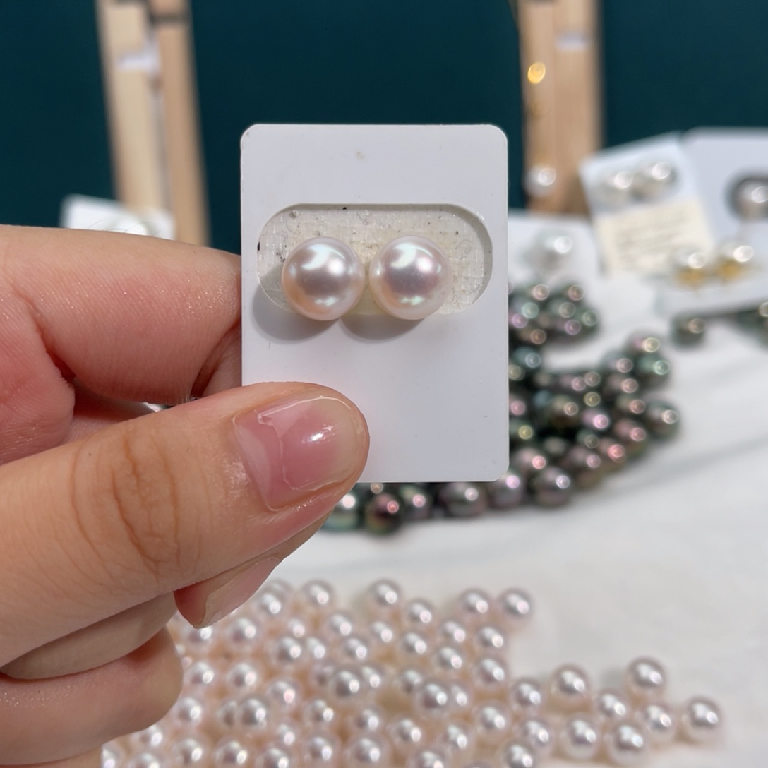 未镶嵌耳饰海水珍珠未镶嵌akoya