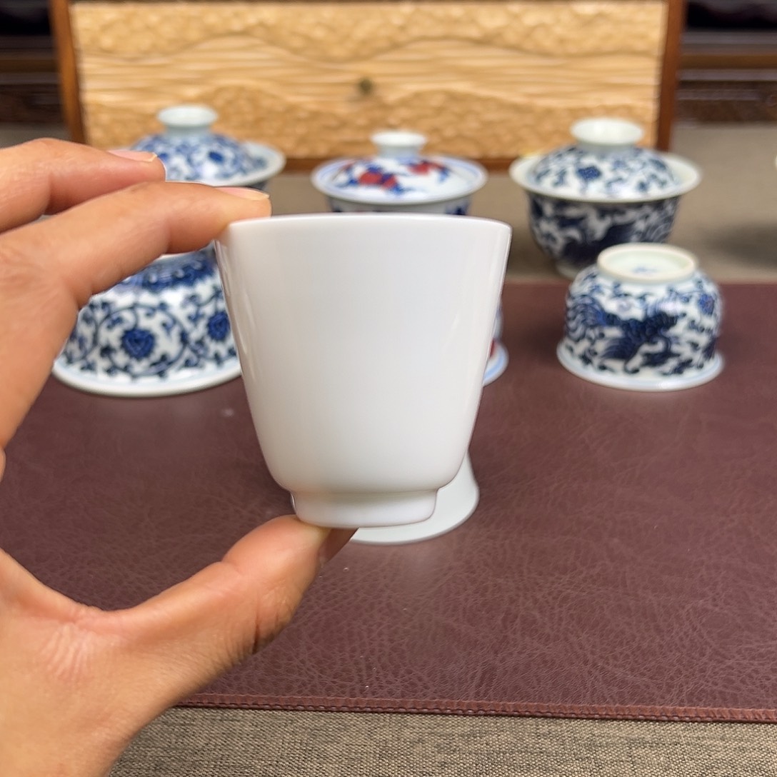 杯子景德镇玉泥闻香杯