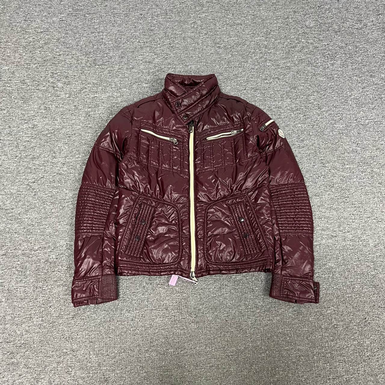 99新 AMIPARIS 蒙口 酒红色羽绒服1码