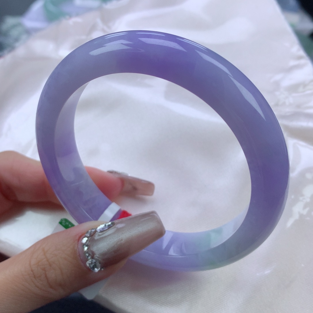 翡翠手镯未镶嵌57.4正圈