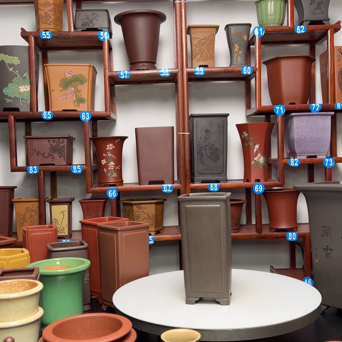 紫砂花盆文*君四方花盆