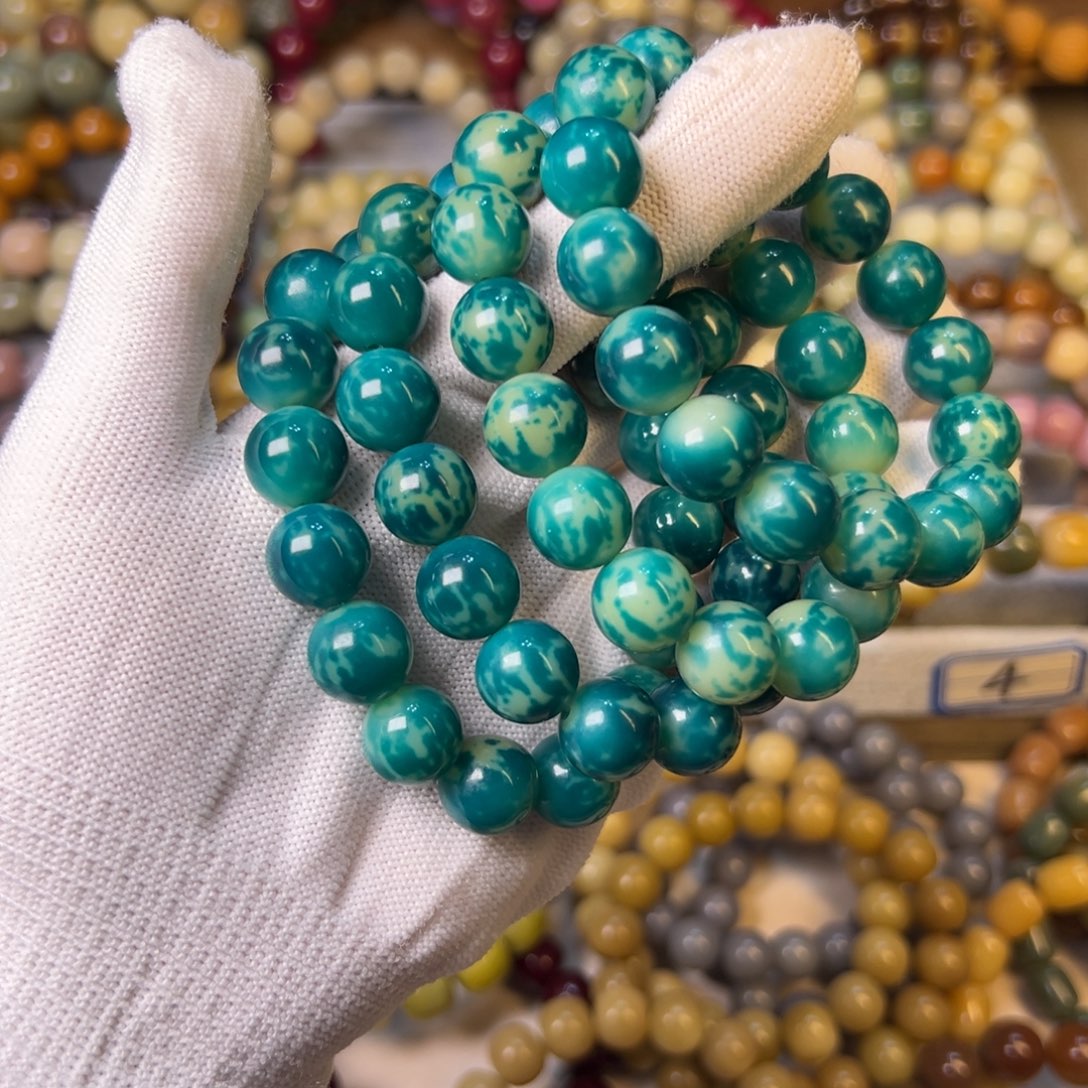 木蓝色瓜珠圆卡13