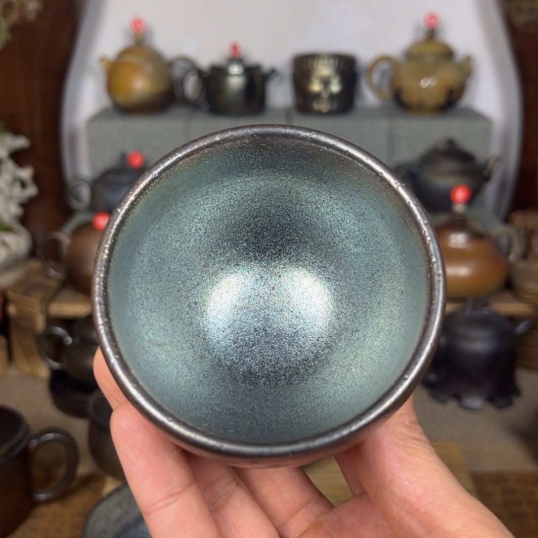 壶建水紫陶紫泥柴烧精品主人杯100c c