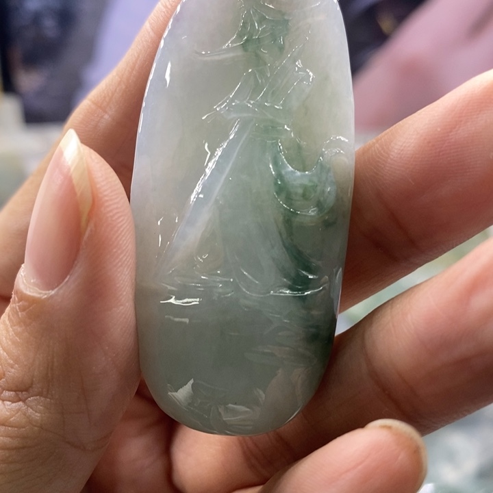 糊***涂翡翠未镶嵌吊坠(不含链)A637