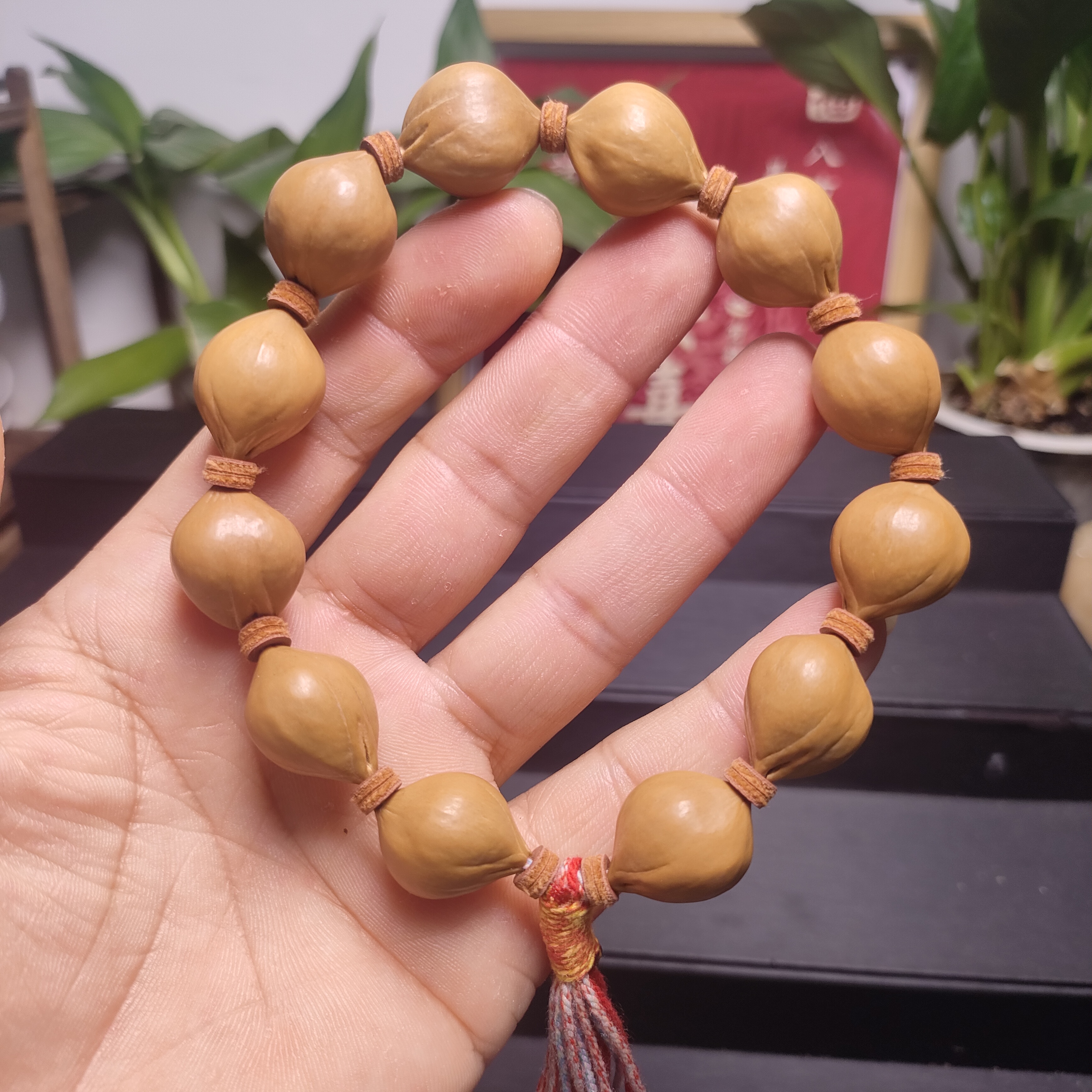 橄榄核三花手串1.6