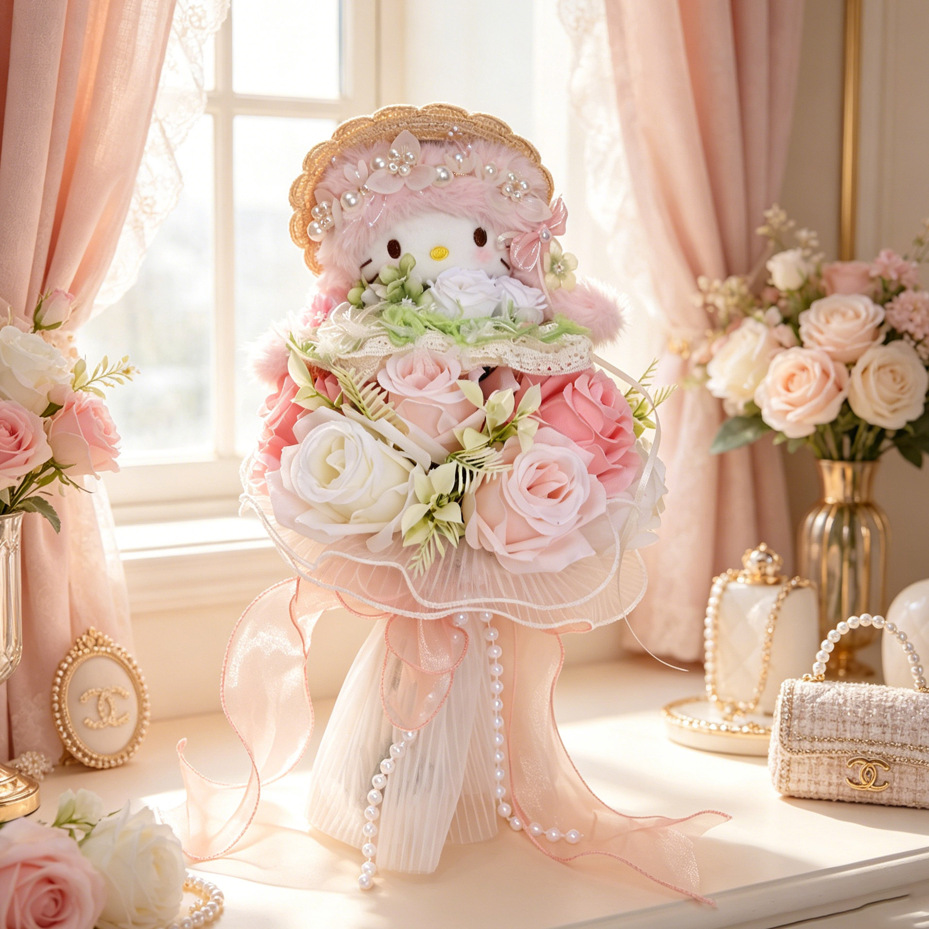 【绿野仙踪告白花束】正版hellokitty摆件包挂玩偶生日礼物送女挂件