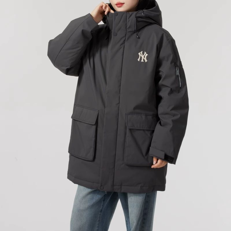 MLB官网羽绒服男女装2025夏季新款保暖运动服休闲外套专柜正品