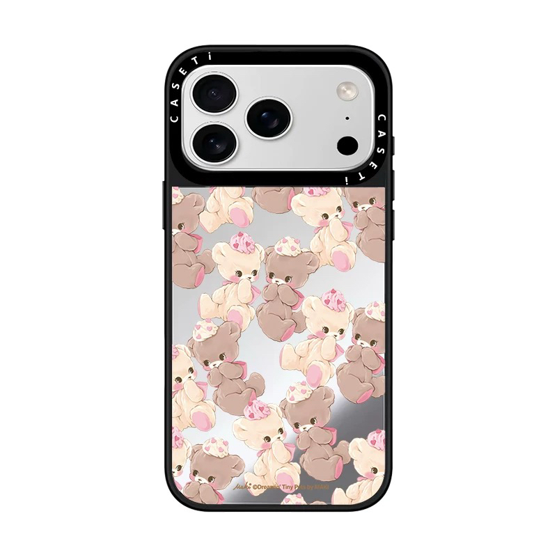 可爱漫画香草可可小熊小兔磨砂手机壳适于苹果14/15/16/17proMax