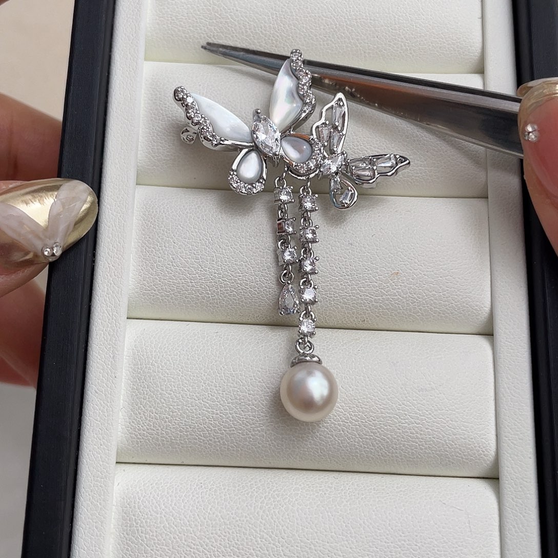 胸针未镶嵌海水珍珠