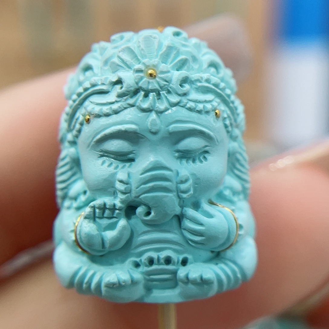 未镶嵌绿松石珠宝奇石