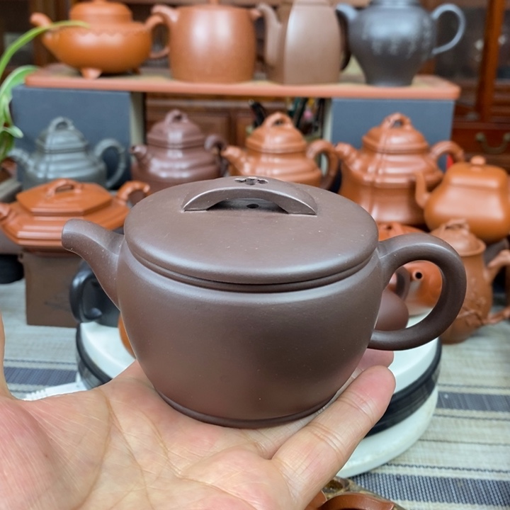 紫砂茶壶汉瓦150-230CC原矿一厂老紫泥