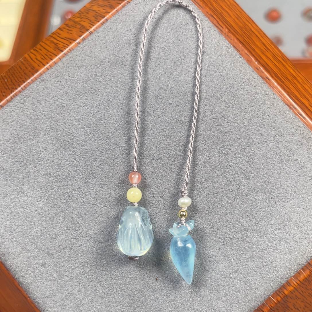 海蓝宝石手链未镶嵌手机挂件