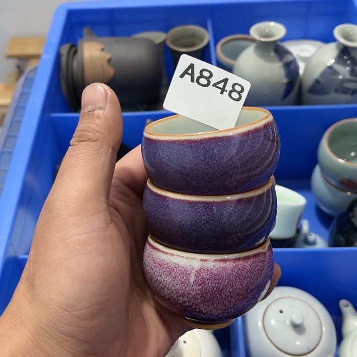 青***橙茶具默认微瑕瓷器、茶具、壶、摆件，介意勿拍 