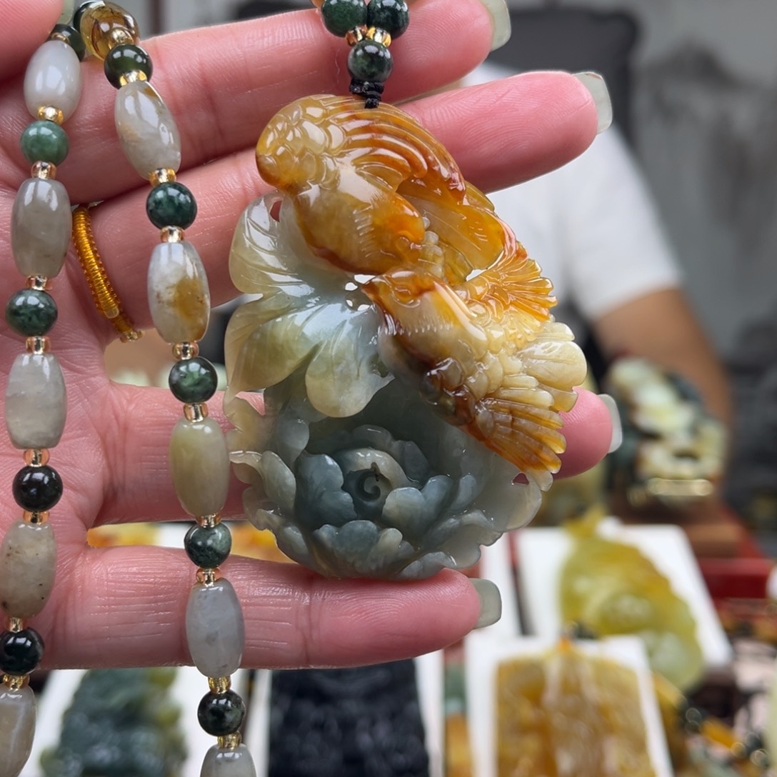 岫玉未镶嵌挂件挂件