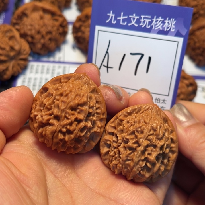 文玩核桃把件36满天星A171