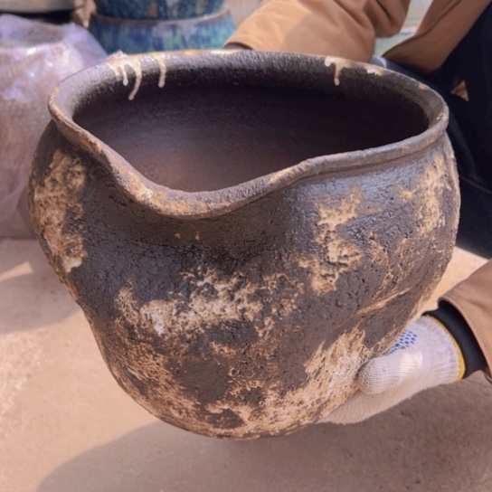 紫砂花盆高24口26————-