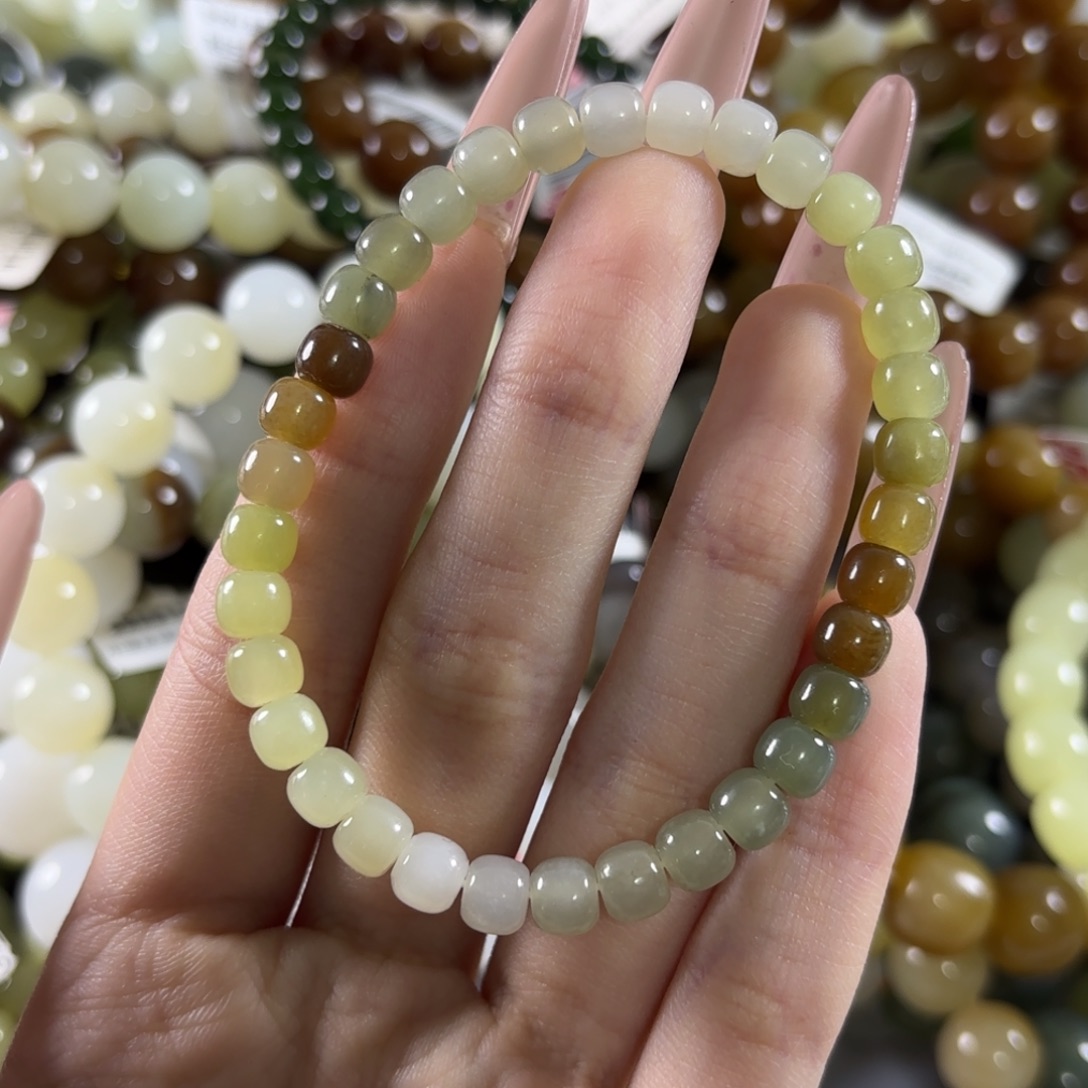 和田玉未镶嵌手链232