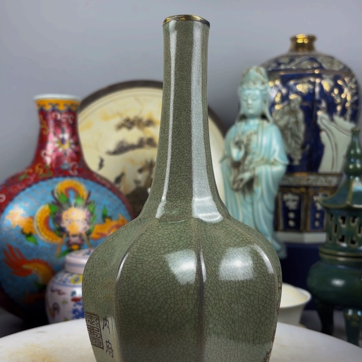 珍藏精品龙泉瓶漏漏漏言**失