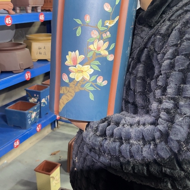 紫砂花盆紫砂等传统