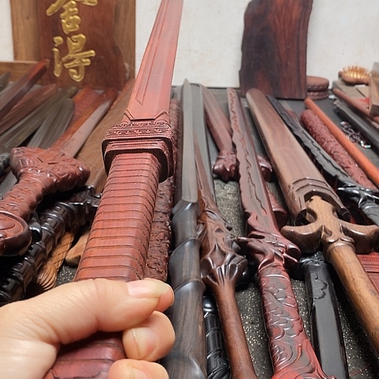 血檀木木88长星辰刀