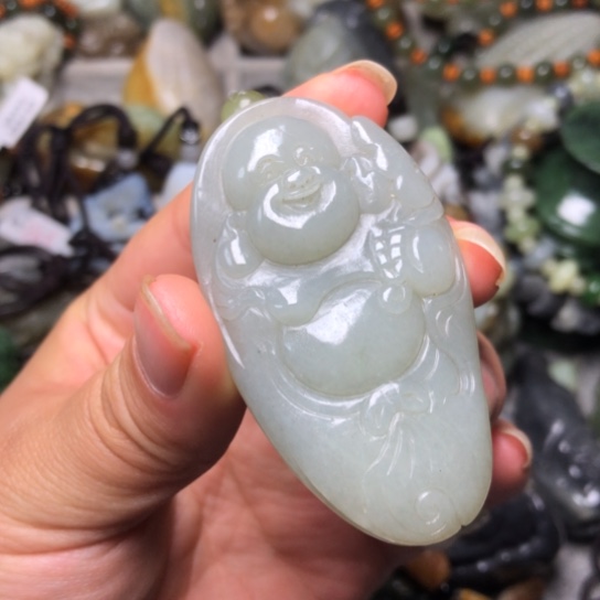 和田玉未镶嵌把件