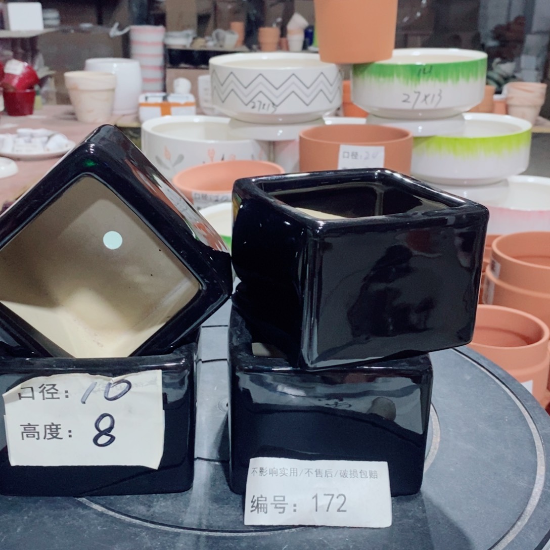 微瑕花盆-172-口10×8-4个