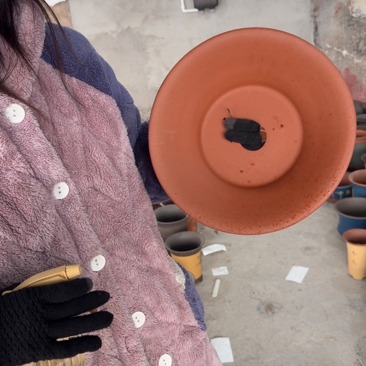 紫砂紫砂花盆口径