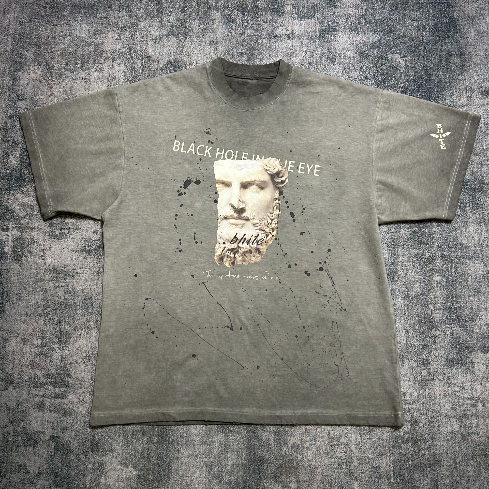 黑洞之眼第12季新款《海王波塞冬》重磅洗水破坏精梳棉小领口短袖