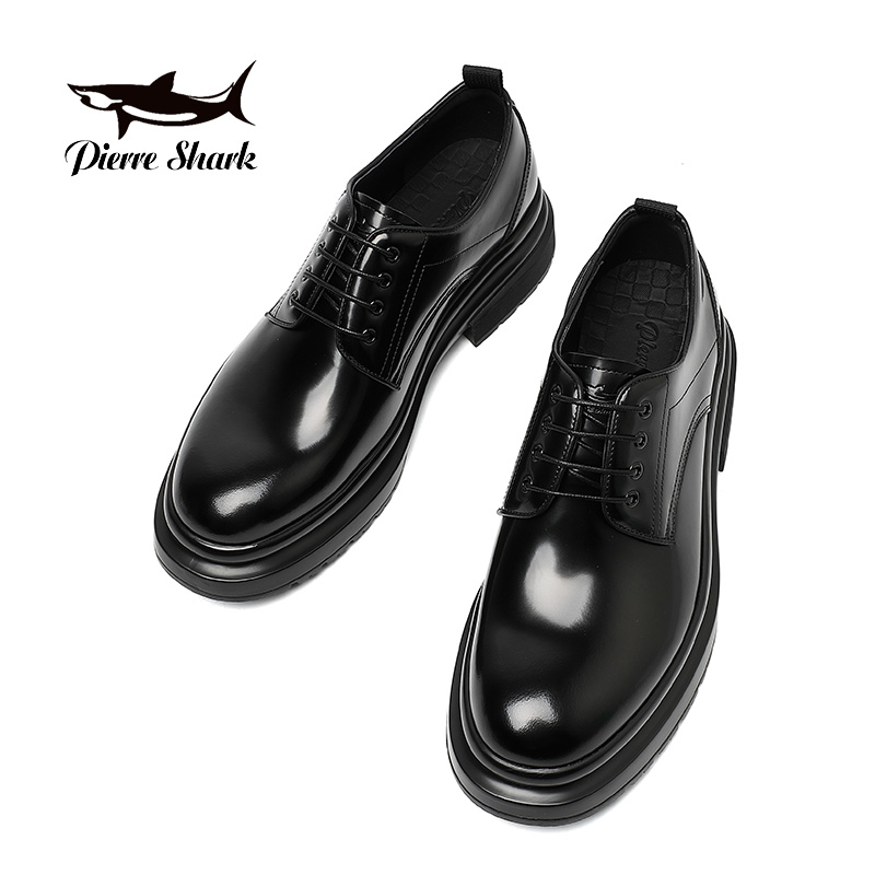 Pierre Shark/鲨鱼英伦时尚男士流苏套脚乐福鞋308-1