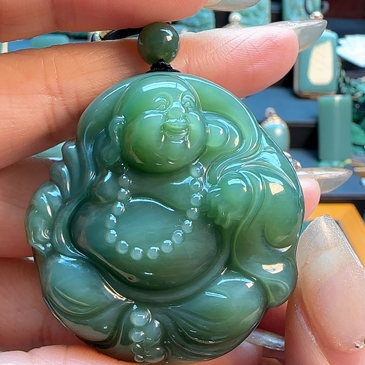 和田玉（碧玉）吊坠(不含链)未镶嵌