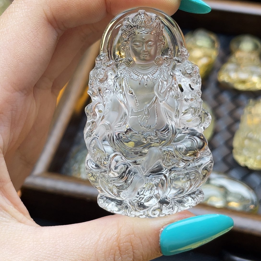 水晶未镶嵌吊坠(赠链)