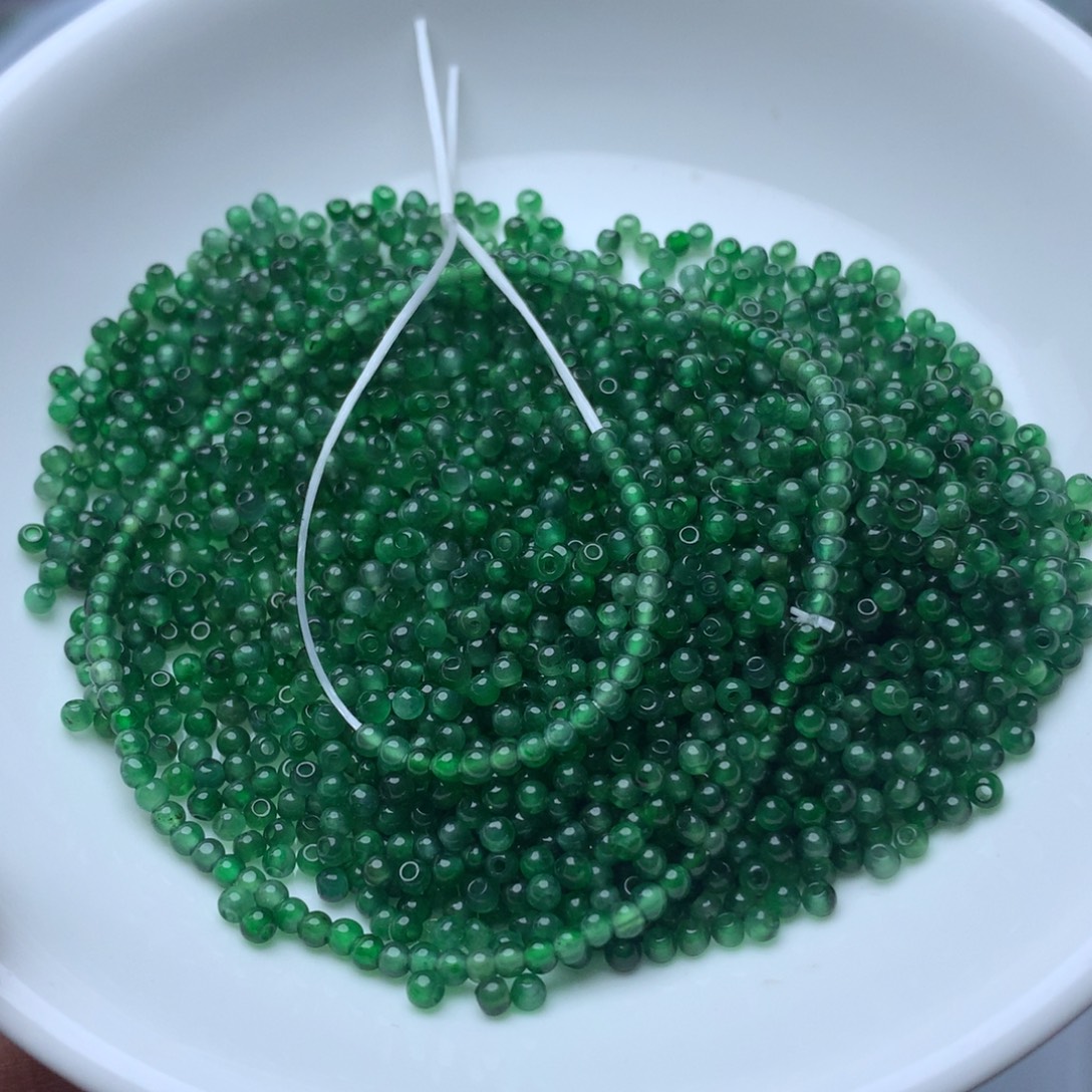 翡翠散珠卡2冰阳绿50个