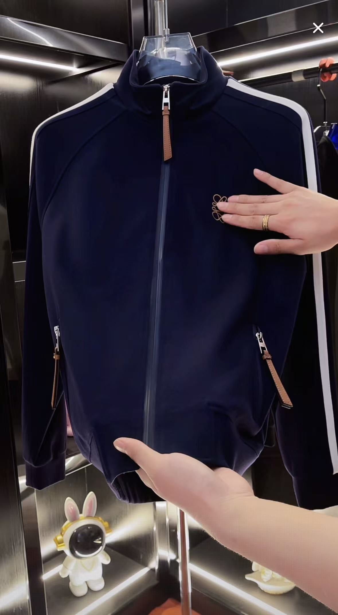 【刘总专属】太古汇高定男女同款蓝色不加绒外套074