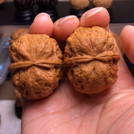 文玩核桃把件虎头石门墩31