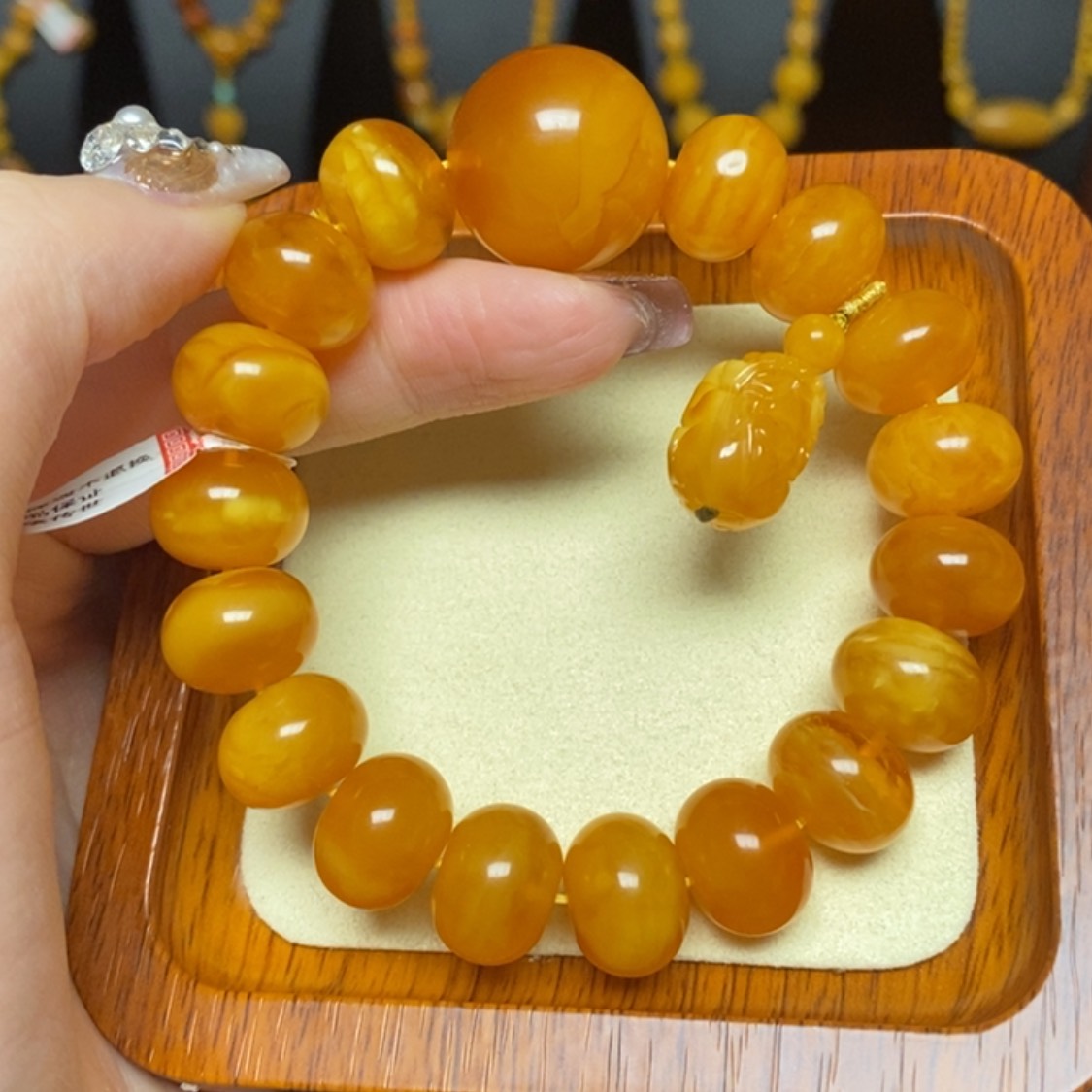 【闪购商品】蜜蜡手链未镶嵌手串