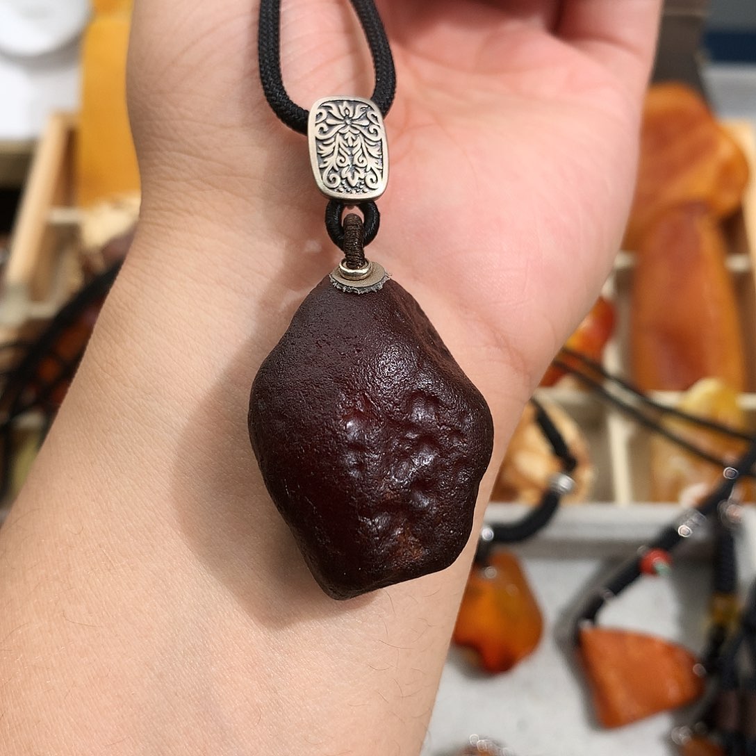 蜜蜡裸石未镶嵌吊坠