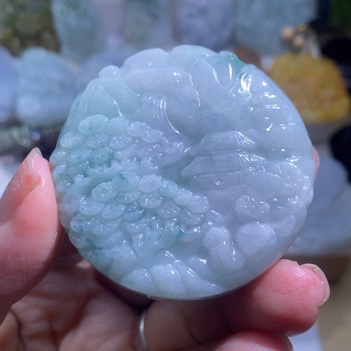 【闪购商品】翡翠挂件未镶嵌山水