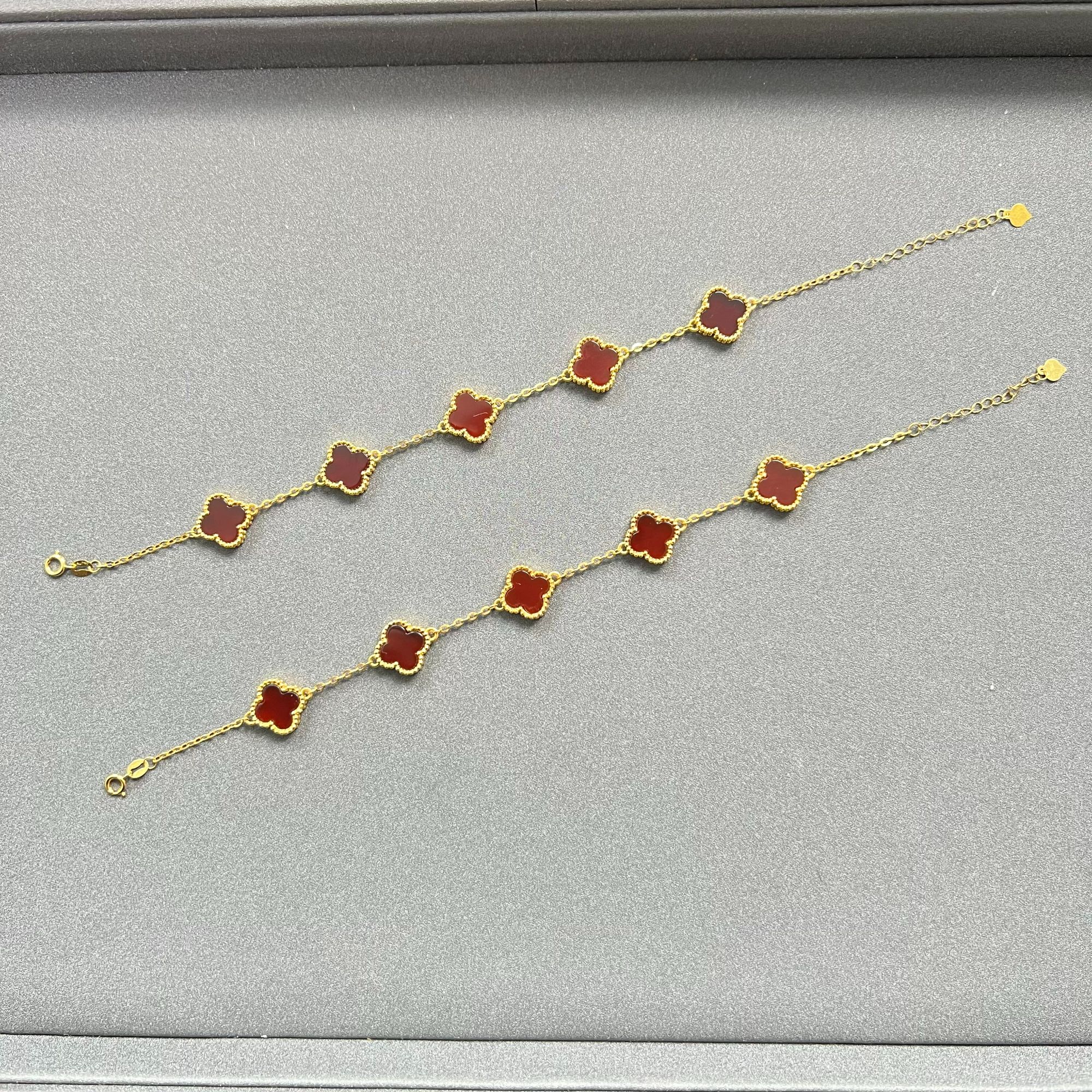 【云上】DS13778-18K金镶嵌玛瑙手链-多样性发其一-10*2.5mm（WJ）