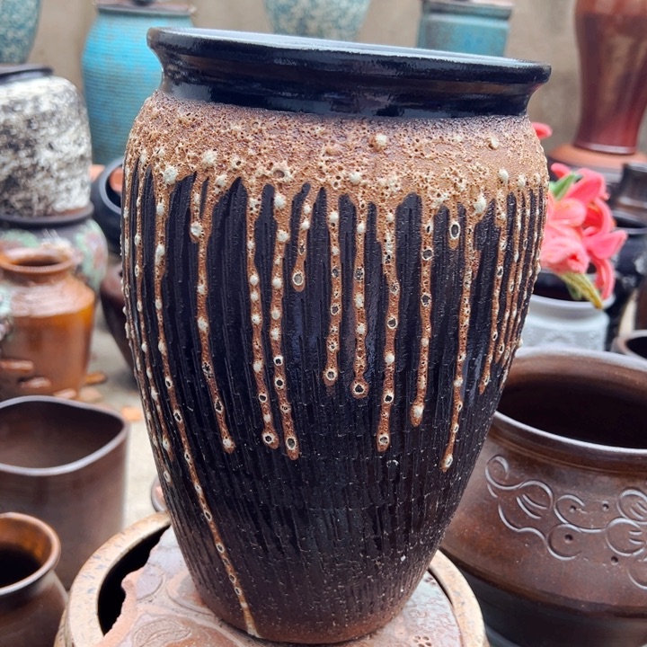 紫砂花盆高约31口约20福利