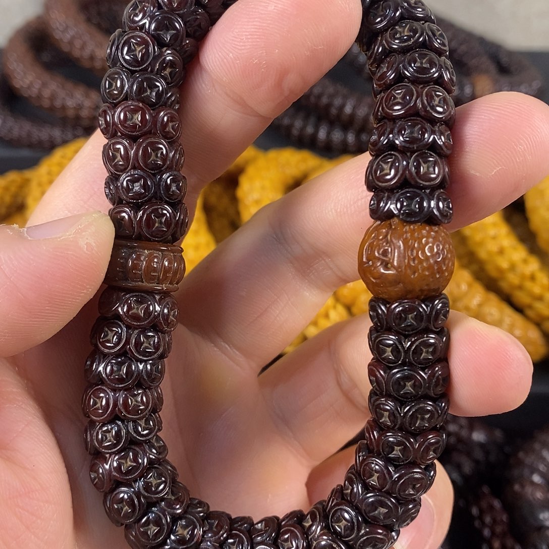 紫金鼠手串配饰钱币无相黄13