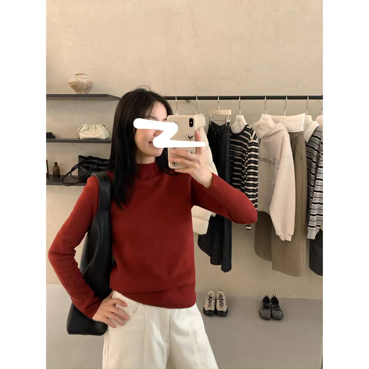 （柚子同款）GL冬季加厚亲肤立领打底衫针织内搭102