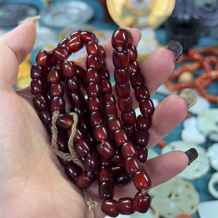 南红玛瑙手链未镶嵌