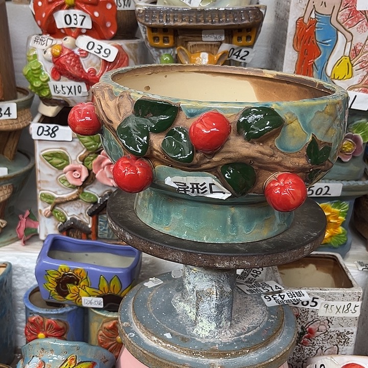 粗陶材质多肉花盆