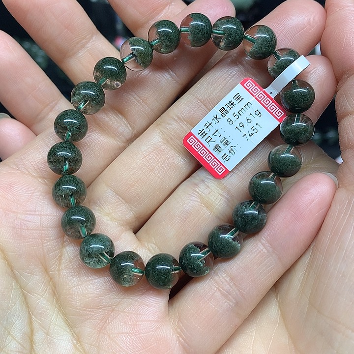 水晶手串未镶嵌小**?天然水晶