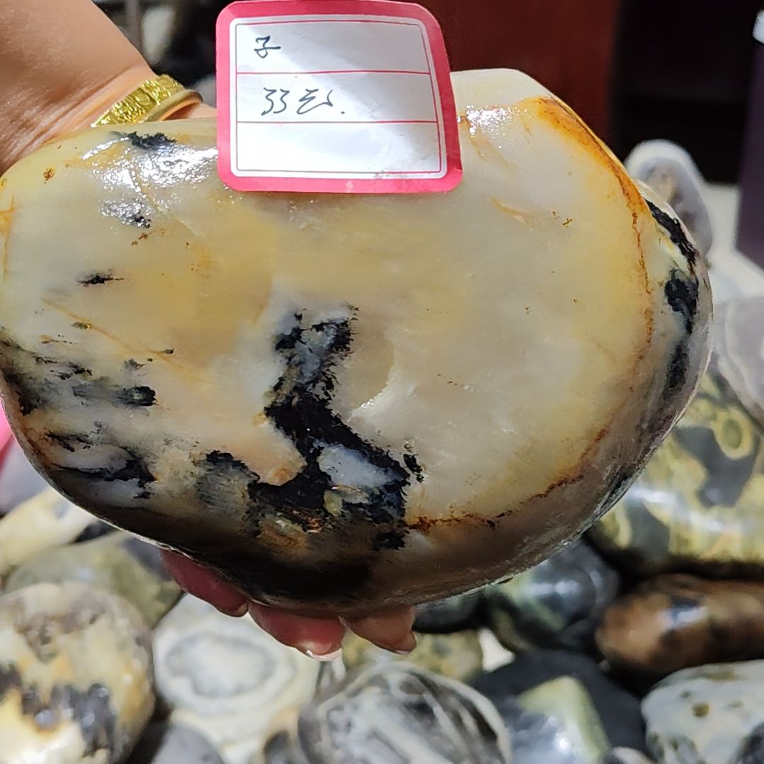 子***深有机玻璃其实摆件桌面摆件石