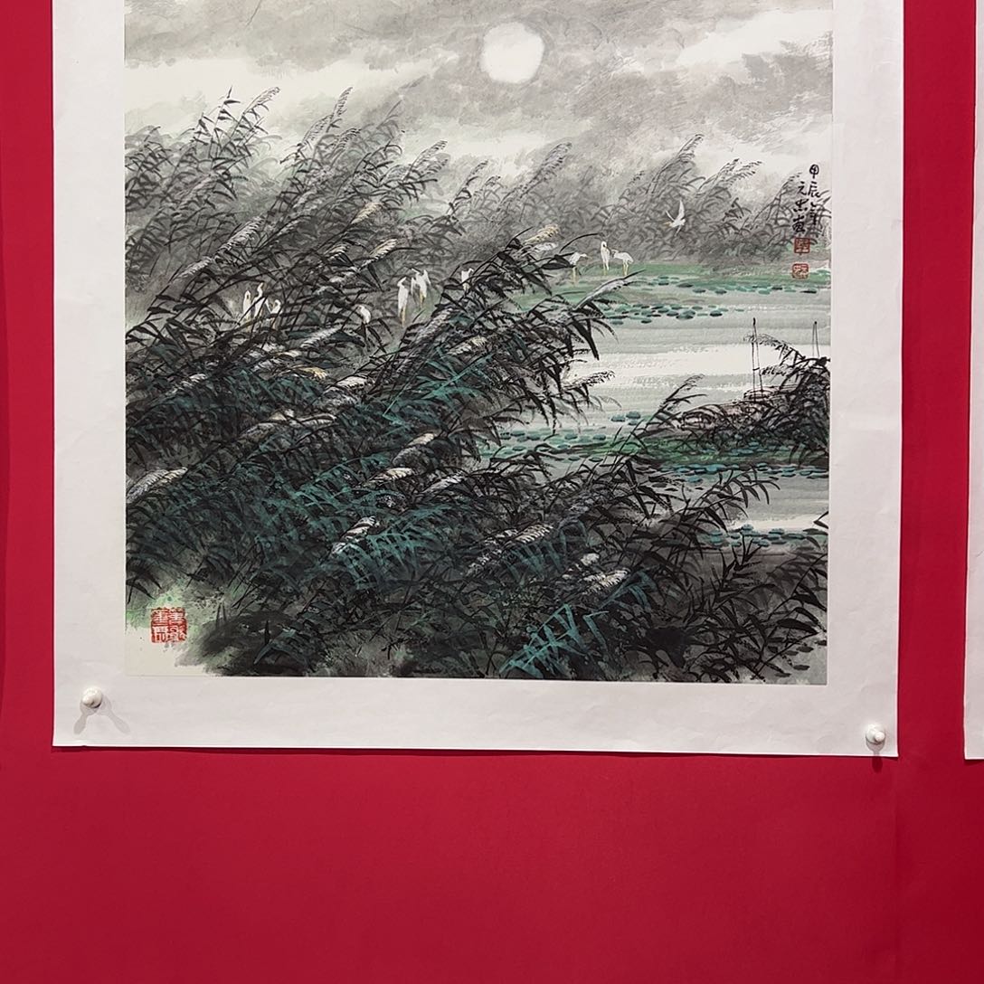 国画吕元忠四尺斗方精品